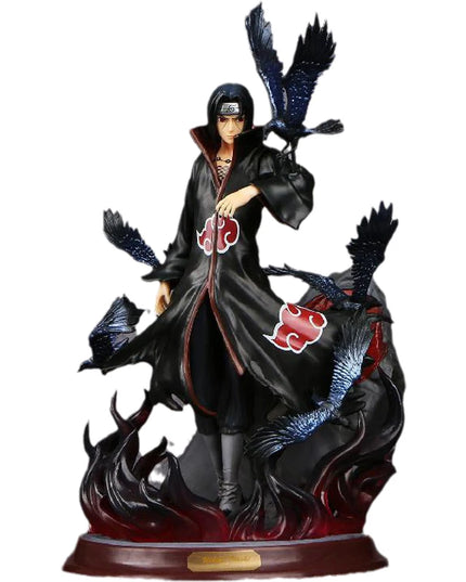 Naruto Anime Figure Uchiha Itachi Pvc Action Figure Toy Naruto Shippuden Uchiha Itachi And Crow Collection Model Toy 25cm