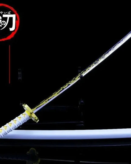 25cm Demon Slayer Katana Swords Kimetsu No Yaiba Samurai Sword Real Size Japanese Katana Anime Cosplay Prop Home Decoration