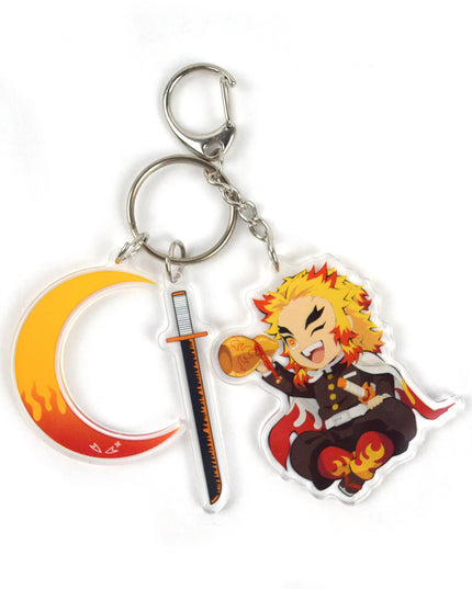 Demon Slayer Anime Character Tokitou Muichirou Uzui Tengen Tanjirou Acrylic Keychain Pendant Accessories
