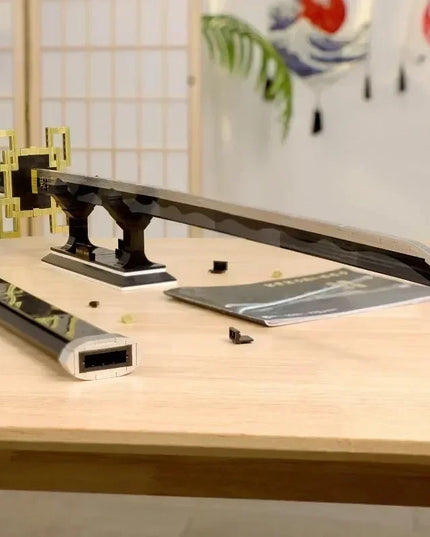 41in/104cm Demon Slayer Katana Anime Ninja Sword Demon Slayer Cosplay Prop Knife Real Size Samurai Sabre Japonesa Katana Sword