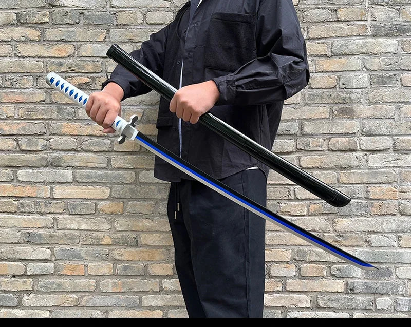 104cm Demon Slayer Katana Swords Tanjirou Zenitsu Katana Fake Sword Killer Devils Real Size Japanese Anime Cosplay Prop Toy Gift