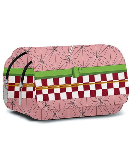 Demon Slayer 3D Anime Pen Bag Student Storage Bag Tanjirou Nezuko Zenitsu Giyuu Cartoon Pen Box Cute Boys Girls Pencil Case