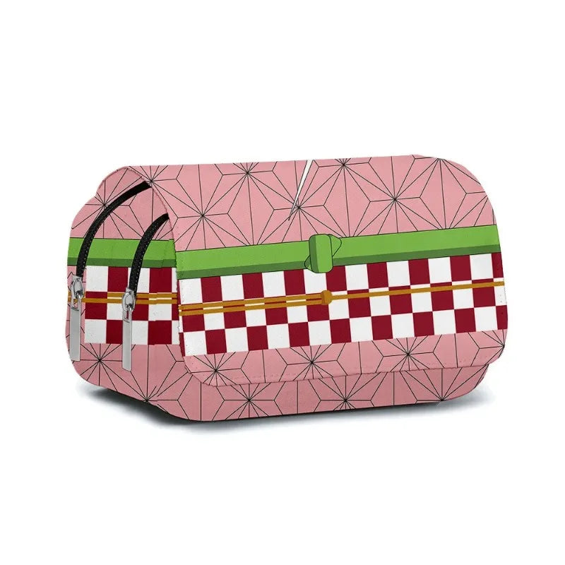 Demon Slayer 3D Anime Pen Bag Student Storage Bag Tanjirou Nezuko Zenitsu Giyuu Cartoon Pen Box Cute Boys Girls Pencil Case
