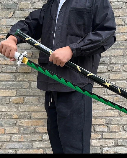 104cm Demon Slayer Katana Swords Tanjirou Zenitsu Katana Fake Sword Killer Devils Real Size Japanese Anime Cosplay Prop Toy Gift