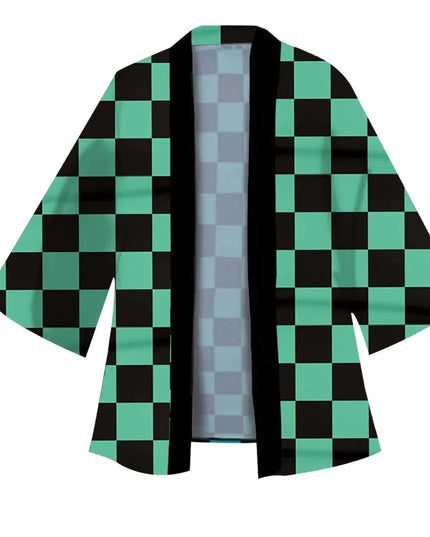 Anime Tanjirou Kamado Cosplay Kimonos for Men Women Japanese Haori Kamade Nezuko Robe Outfits Kochou Shinobu Kimono Summer Cloak