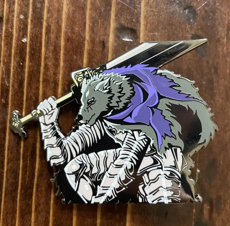 Elden Ring Ranni and Blaidd Enamel Pin