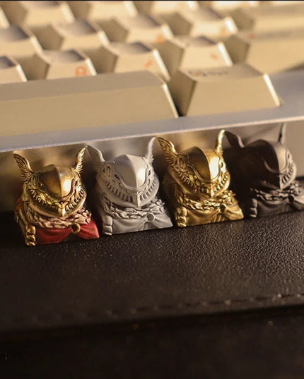 E-Elden Ring Malenia 3D Artisan Anime Keycap Personality Handmade Gaming Keycaps for Mechanical Keyboard Accessories Boy Gifts