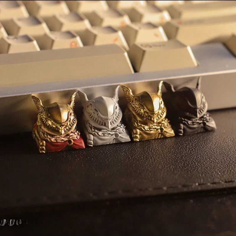 E-Elden Ring Malenia 3D Artisan Anime Keycap Personality Handmade Gaming Keycaps for Mechanical Keyboard Accessories Boy Gifts