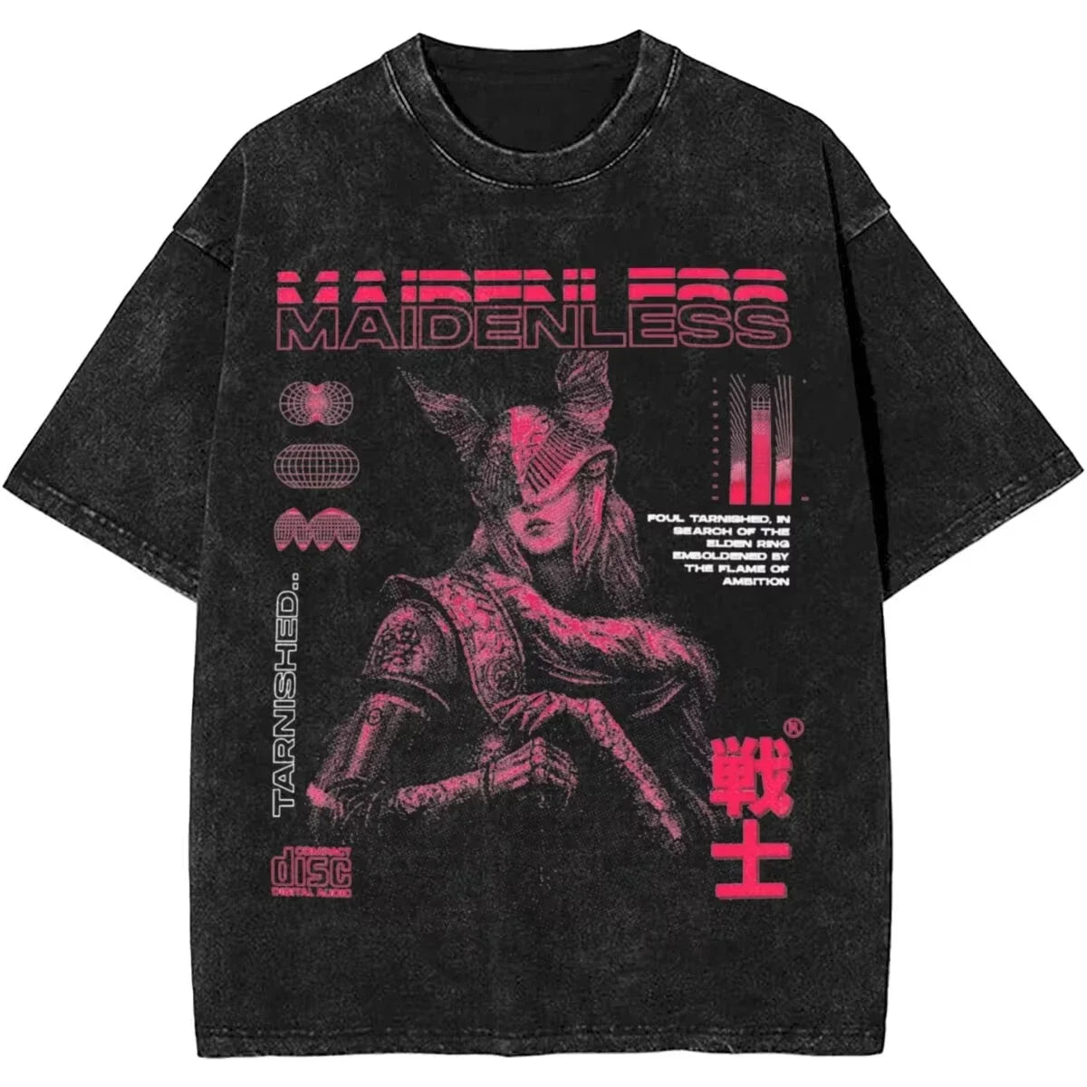 Women Men Malenia Blade of Miquella Washed T Shirt Summer Maidenless Tarnished Classic Simple Harajuku T Shirt New Arrival