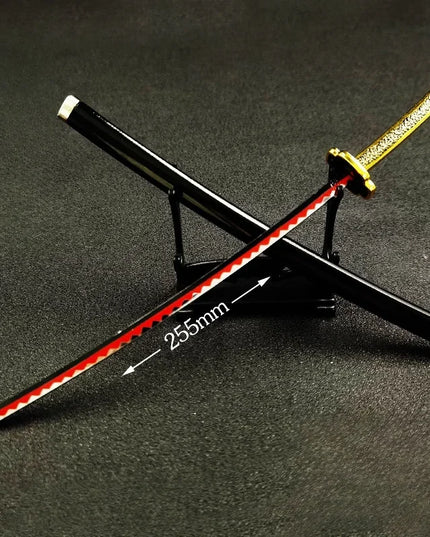 25cm Demon Slayer Katana Swords Kimetsu No Yaiba Samurai Sword Real Size Japanese Katana Anime Cosplay Prop Home Decoration