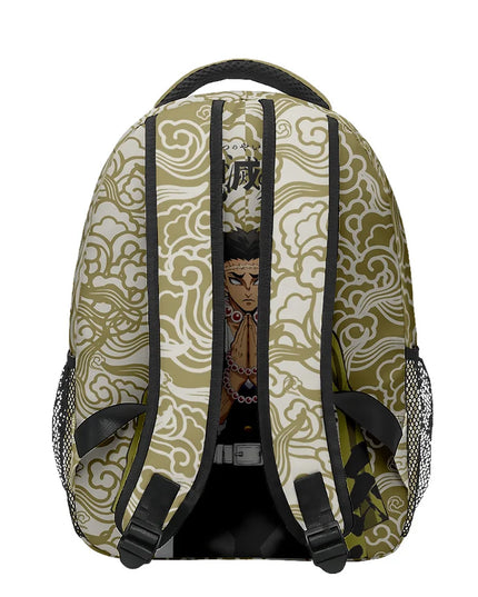 Anime Demon Slayer Tanjiro Nezuko 3D Printed Backpack for College Students Large School Bag 15 Inch Laptop Bag Middle School