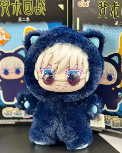 In Stock Genuine Eaki Jujutsu Kaisen Season 2 Cat Park Party Gojo Satoru Blind Box Plush Wrist Bag Pendant Model Collection