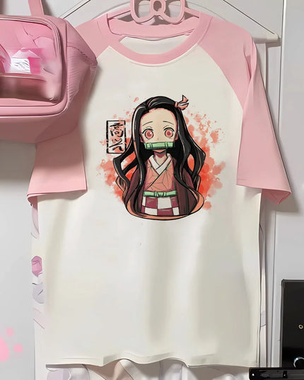 Mitsuri top women anime t shirt girl 2000s Japanese funny clothing
