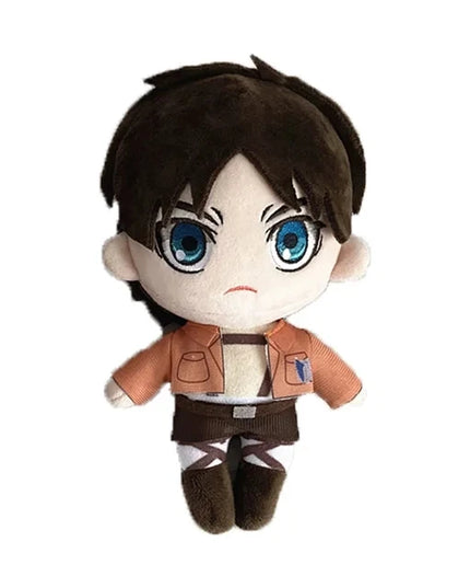 20cm Anime Attack on Titan Plush Toys Doll Kawaii Levi Eren Mikasa Cute Kawaii Collection Green Stuffed Birthday Gifts For Kids