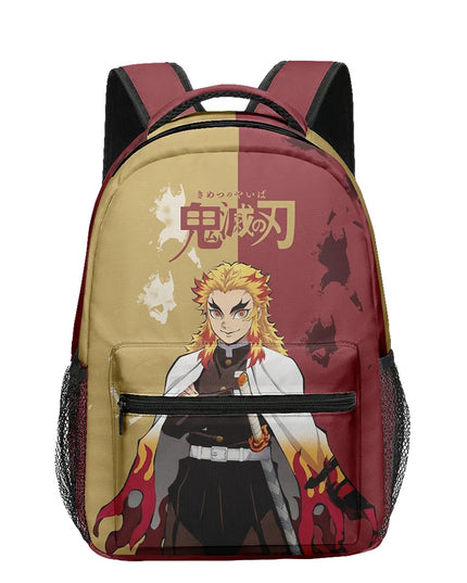 Anime Demon Slayer Tanjiro Nezuko 3D Printed Backpack for College Students Large School Bag 15 Inch Laptop Bag Middle School