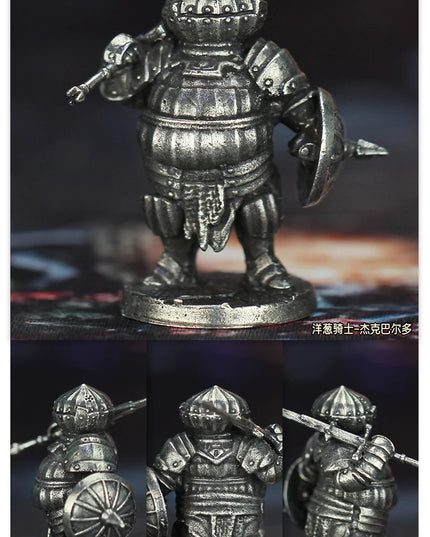 Cupronickel Dark Soul Sun Knight Onion Soldier Toys Model Finished Product Gifts Board Game Piece Miniature Ornament Accessories