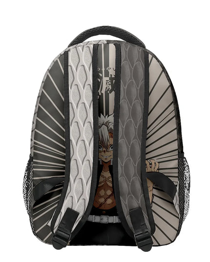 Anime Demon Slayer Tanjiro Nezuko 3D Printed Backpack for College Students Large School Bag 15 Inch Laptop Bag Middle School