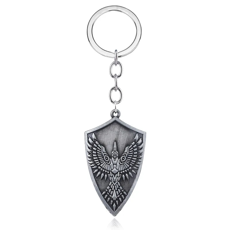 Game Dark Souls Keychain Sun Knight Shield Ornstein Artorias Sword Smough Hammer Key Chain Pendant Cosplay Jewelry