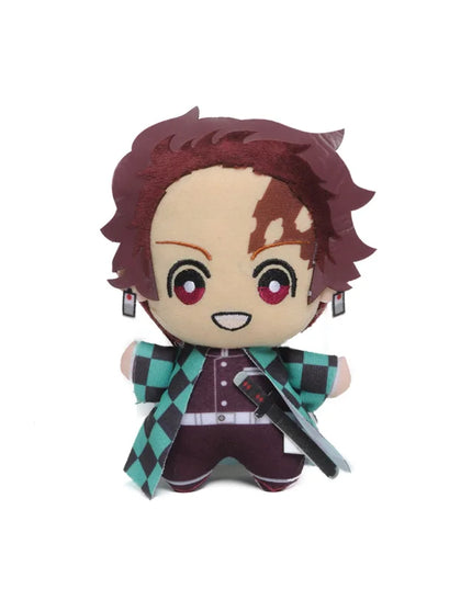 15cm Japan Anime Demon Slayer Akaza Rui Iguro Obanai Tanjirou Kamado Nezuko Agatsuma Zenitsu Plush Toys Doll Peluche Gift