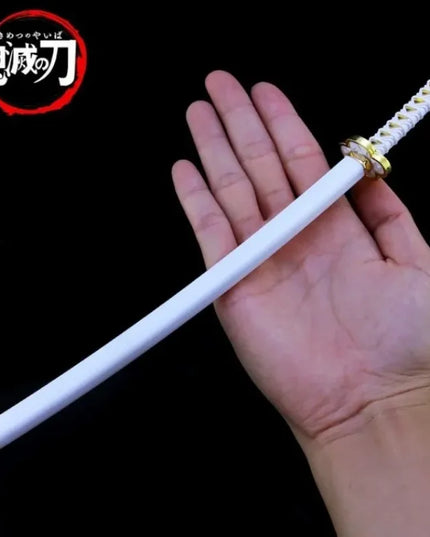 25cm Demon Slayer Katana Swords Kimetsu No Yaiba Samurai Sword Real Size Japanese Katana Anime Cosplay Prop Home Decoration