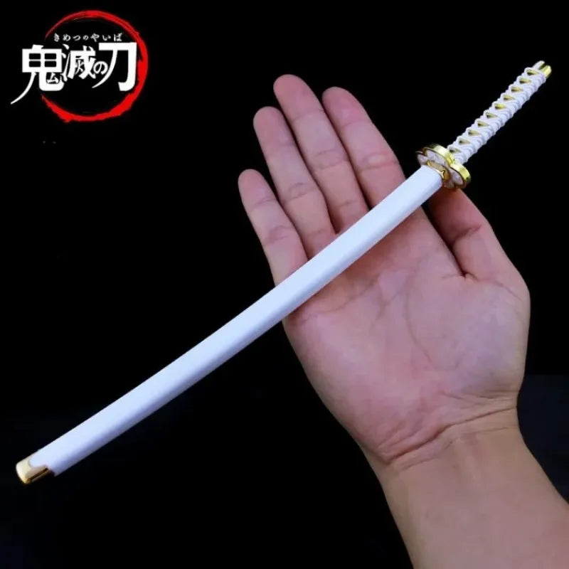 25cm Demon Slayer Katana Swords Kimetsu No Yaiba Samurai Sword Real Size Japanese Katana Anime Cosplay Prop Home Decoration