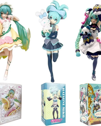 Anime beautiful girl Hatsune Miku handmade character fashion birthday Christmas gift Hatsune Miku PVC model desktop decoration