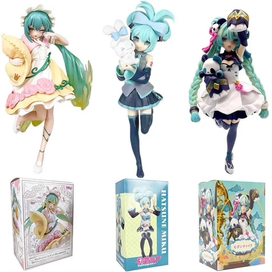 Anime beautiful girl Hatsune Miku handmade character fashion birthday Christmas gift Hatsune Miku PVC model desktop decoration