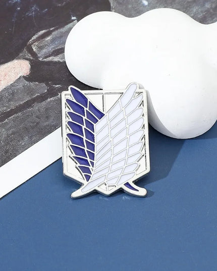Anime Peripheral Jewelry Shirt Bag Popular Accessories Pins ZXMJ Attack on Titan Same Style Brooch Wings of Freedom Logo Badge