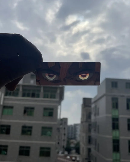 Demon Slayer Acrylic Pupil Translucency Card Key Chains Pendants Anime Twelve Kizuki Keychains Backpack Decorative Key Charm