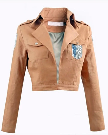 Attack on Titan Cosplay Shingeki no Kyojin Mikasa Ackerman Cosplay Costume Jacket Shawl Belt Suit Leather Shorts Full Sets