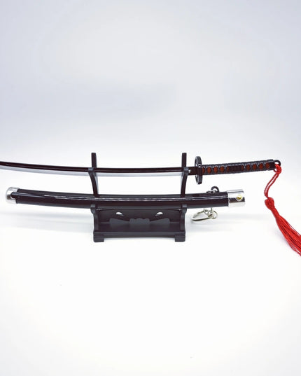 Demon Slayer Peripherals Tanjiro, Agatsuma Zenitsu Katana Full Metal Weapons Bounce Jump Knife Crafts Toy Sword Model Ornaments