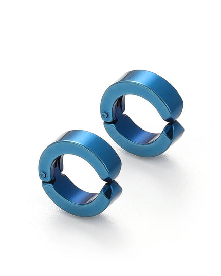 2pcs Anime Chainsaw Man Yoshida Hirofumi Cosplay Ear Clip Earrings Women Men Punk Black No Pierced Fake Ear Circle Pop Jewelry