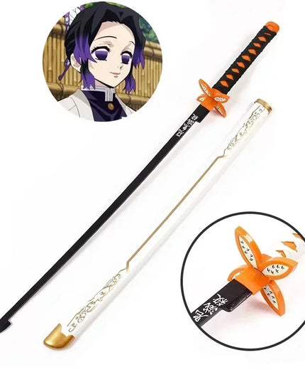 104cm Demon Slayer Katana Swords Tanjirou Zenitsu Katana Fake Sword Killer Devils Real Size Japanese Anime Cosplay Prop Toy Gift