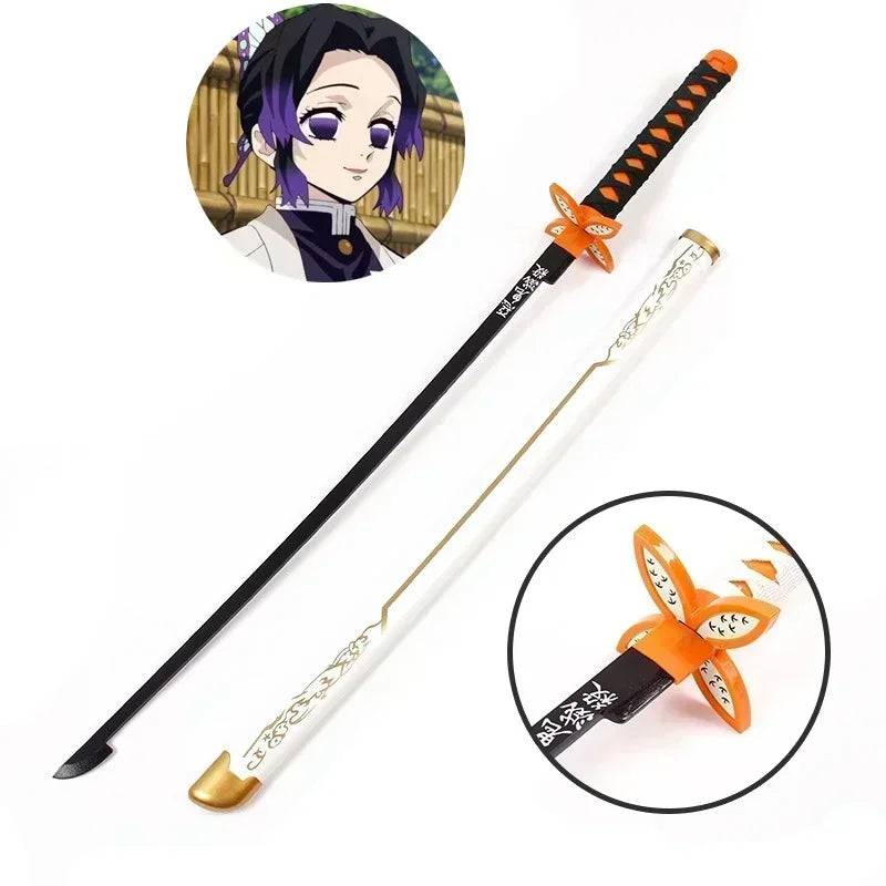 104cm Demon Slayer Katana Swords Tanjirou Zenitsu Katana Fake Sword Killer Devils Real Size Japanese Anime Cosplay Prop Toy Gift
