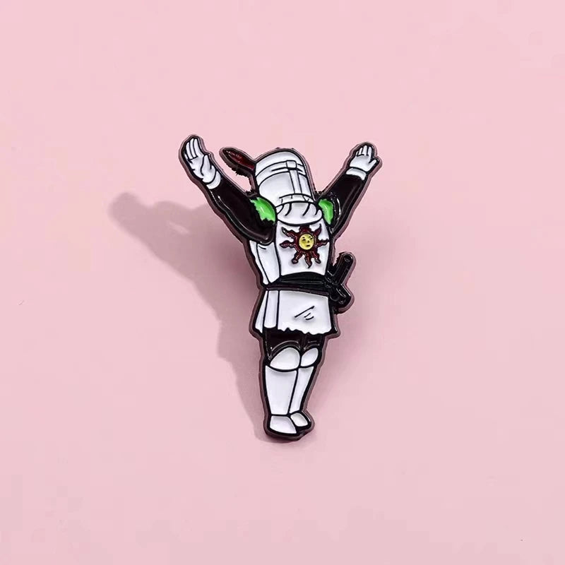Praise The Sun "Styling Game Enamel Pins Dark Souls Series Of Weapons Brooch Lapel Metal Badges Jewelry Gift For Players Friend