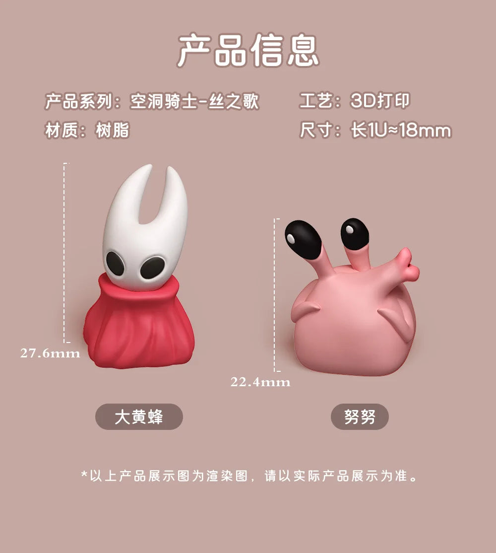 Hollow Knight Hornet Nunu 3D Keycap Personalized Cute Keycap Customization Mechanical Keyboard Resin Keycap Creative ESC