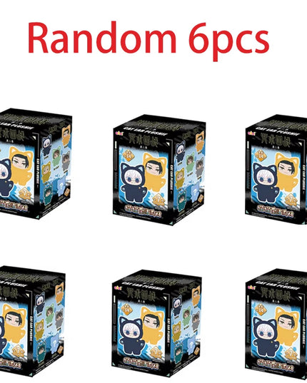 In Stock Genuine Eaki Jujutsu Kaisen Season 2 Cat Park Party Gojo Satoru Blind Box Plush Wrist Bag Pendant Model Collection