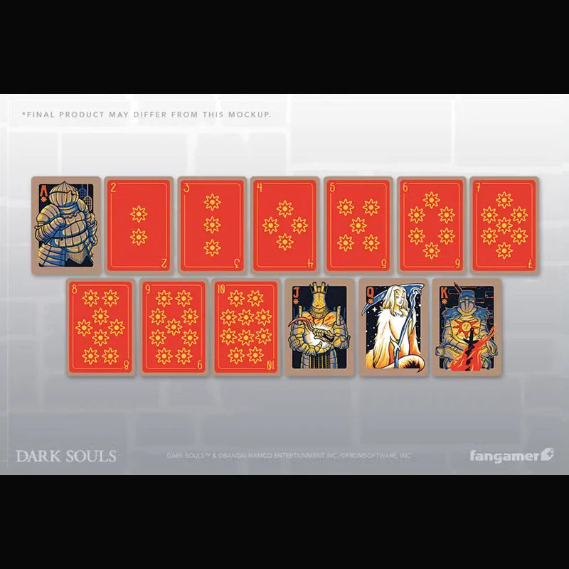 Dark Souls Poker Cards - Deck of 52 Cards Perfect for Playing Poker, Black Jack, Big 2 and Other Card Games