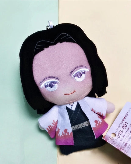 15cm Japan Anime Demon Slayer Akaza Rui Iguro Obanai Tanjirou Kamado Nezuko Agatsuma Zenitsu Plush Toys Doll Peluche Gift