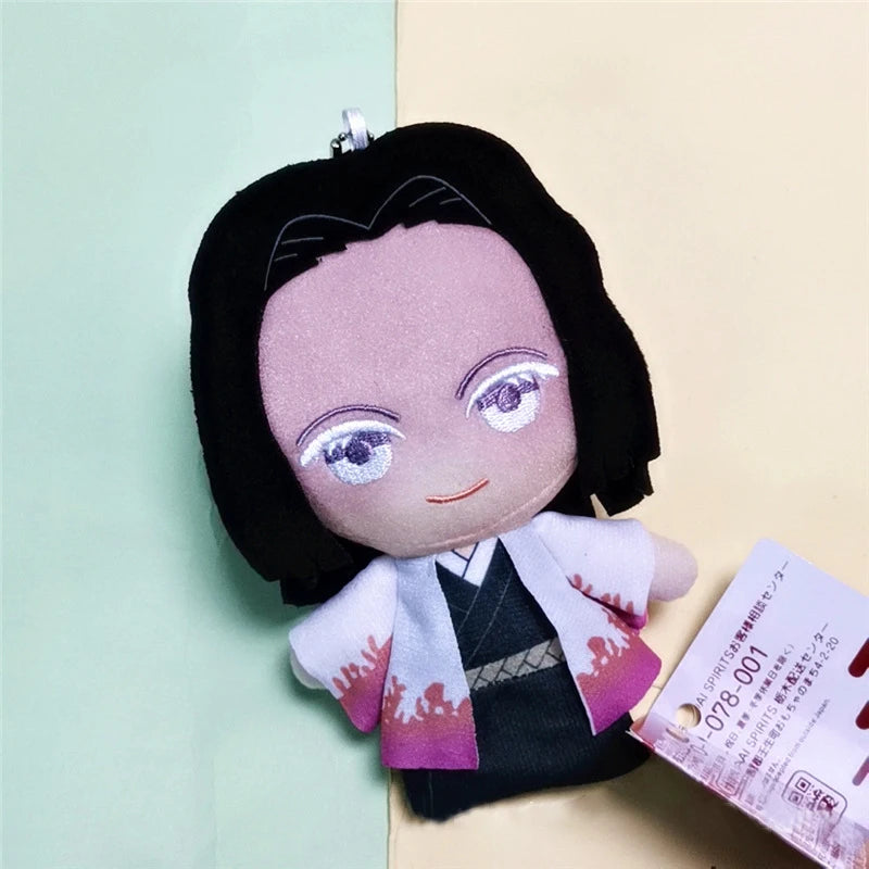 15cm Japan Anime Demon Slayer Akaza Rui Iguro Obanai Tanjirou Kamado Nezuko Agatsuma Zenitsu Plush Toys Doll Peluche Gift