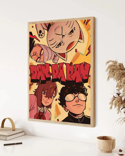 1PC Classic Anime Dandadan Poster Self-adhesive Art Waterproof Paper Sticker Coffee House Bar Room Wall Decor