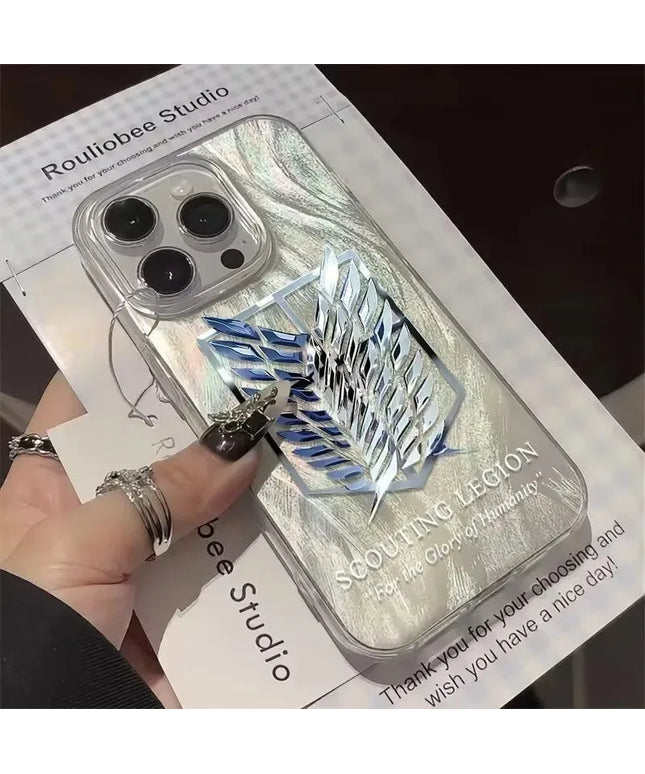 For iPhone 17 16 Pro Max Cases Hot Anime Attack On Titan Phone Case For iPhone 17 Air 16 15 14 13 12 11 Pro Max 7 8 SE2 Cover