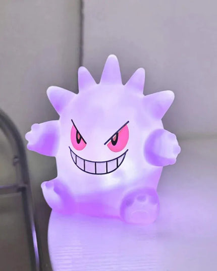 Gengar Pokemon Pikachu Night Light Cute Anime Soft Light Bedroom Bedside LED Light Room Decoration Christmas Children's Toy Gift