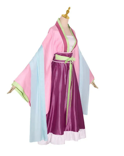 Maomao Cosplay Costume Wig Anime The Apothecary Diaries Pink Dress Halloween Party for Women