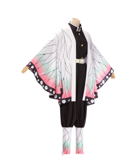 Kochou Shinobu Cosplay Kostuum Anime Shinobu Pruik Haori Uniform Vrouwen Kinderen Halloween Kleding
