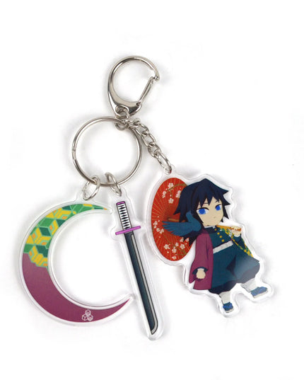 Demon Slayer Anime Character Tokitou Muichirou Uzui Tengen Tanjirou Acrylic Keychain Pendant Accessories