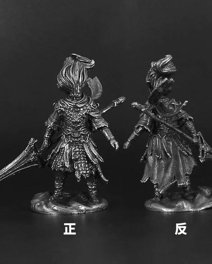Vintage White Brass Dark Souls III Nameless King Anime Action Figurine Metal Game Character Model Collections Toy Gifts