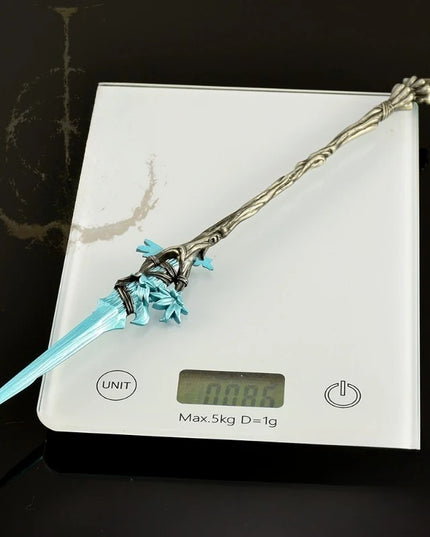 30cm/11.81in Eldenn Game Peripheral Weapon Model Dream Spear Metal Handicraft Ornament Collection Desktop Display Gift Toys Boys