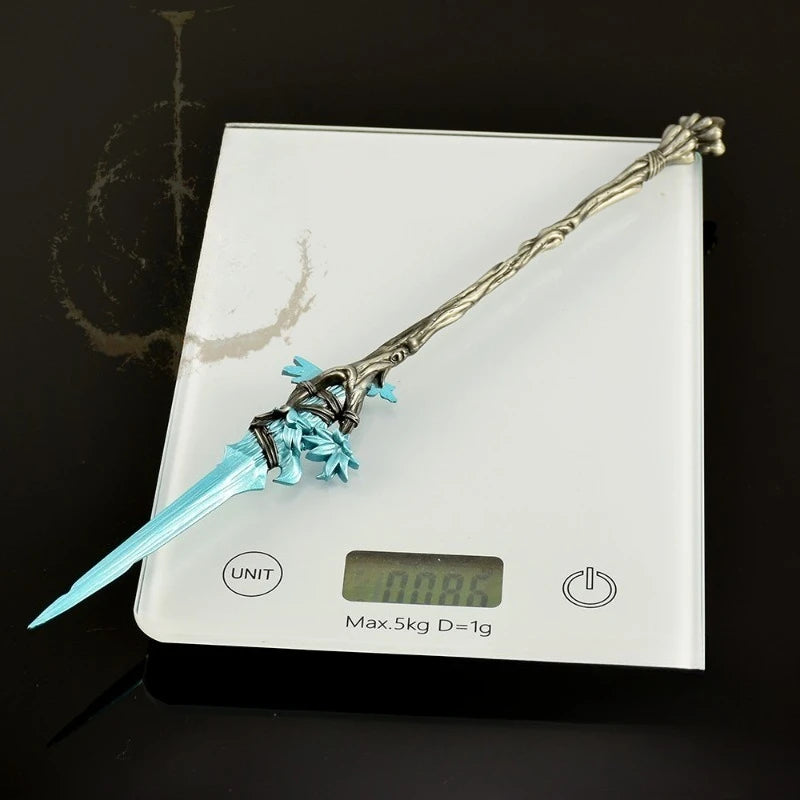 30cm/11.81in Eldenn Game Peripheral Weapon Model Dream Spear Metal Handicraft Ornament Collection Desktop Display Gift Toys Boys