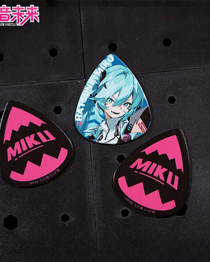 3PCS Hatsune Miku Multicolor Guitar Picks Acrylic Guitar Picks for Acoustic Electric Guitars Bass or Ukulele Guitar Accessories